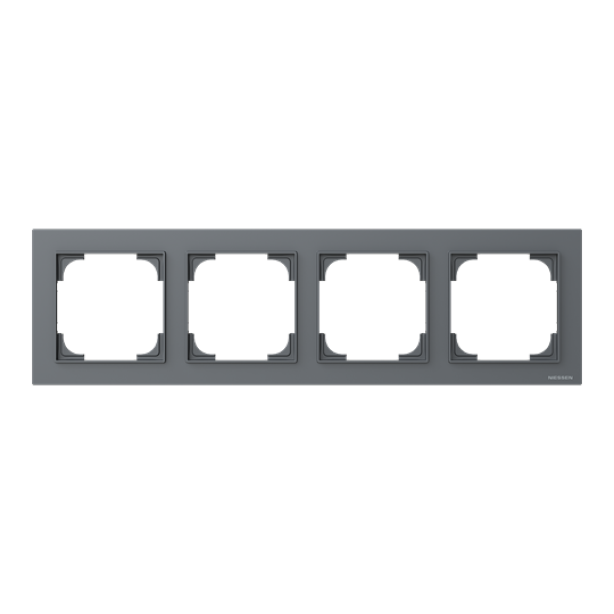 Frame 4-gang Grey - Alba