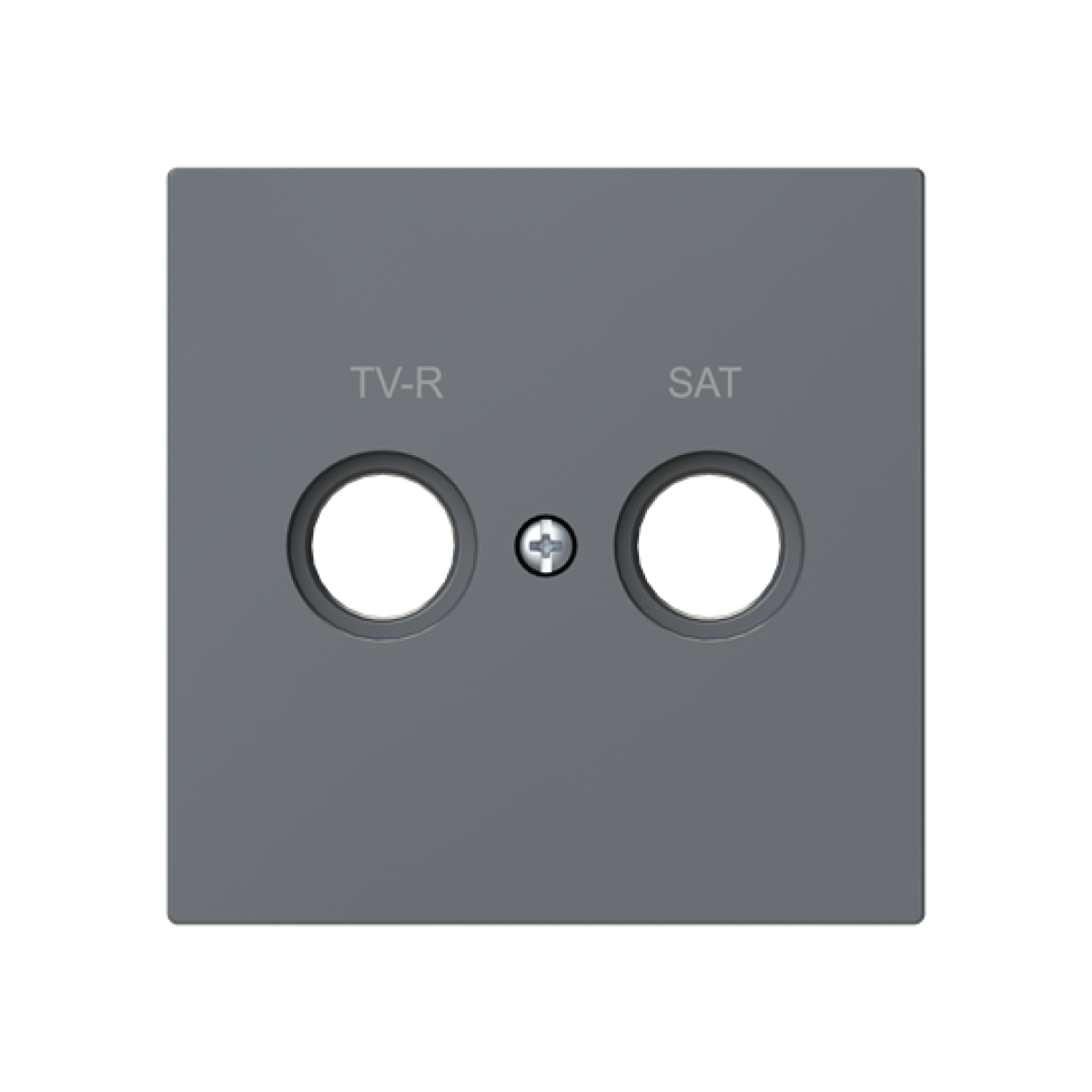 Cover plate SAT 2 gang Grey - Alba