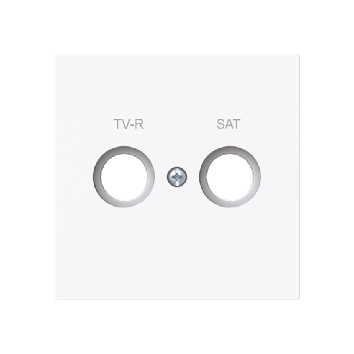 Cover plate SAT 2 gang White - Alba