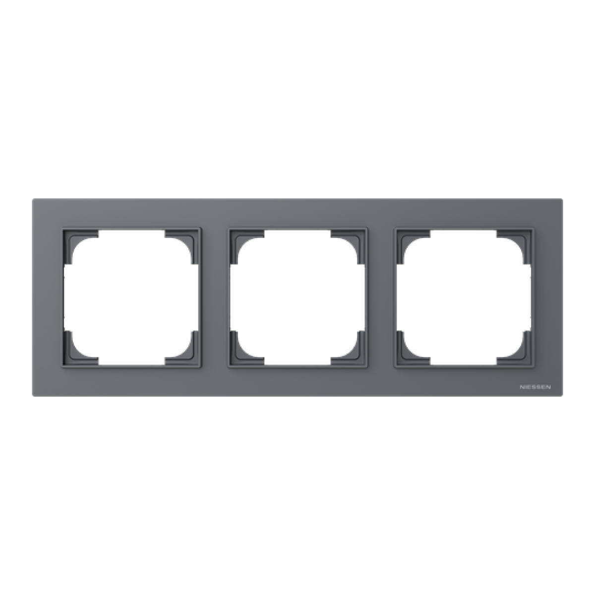 Frame 3-gang Grey - Alba