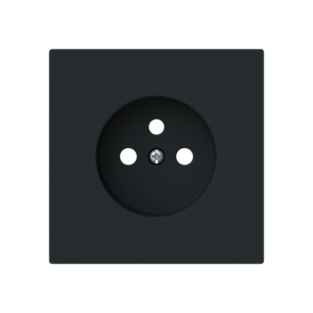 Cover socket outlet Central cover plate for Signalling Various symbols Black - Alba