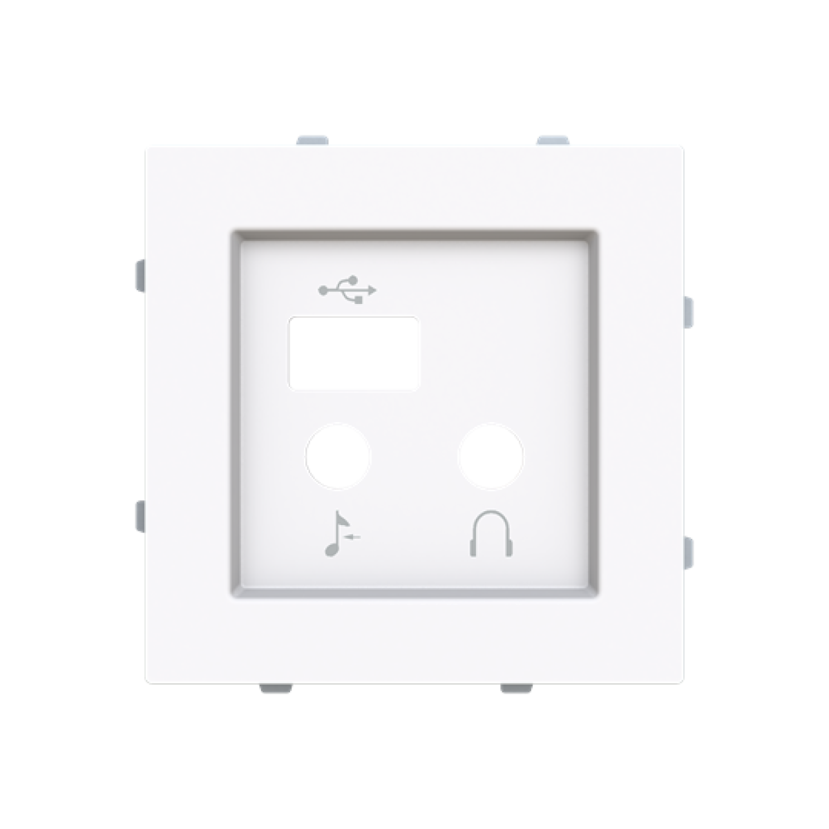 Cover plate USB Central cover plate White - Alba