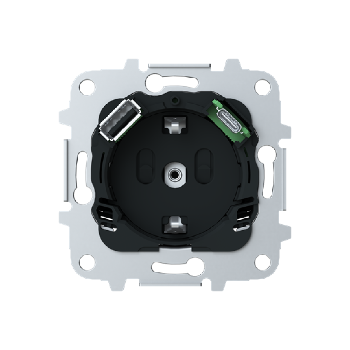 Socket outlet with USB AC  - Platform 8100