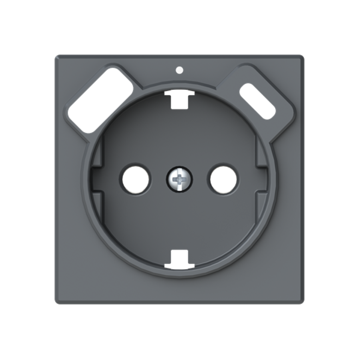 Cover USB charger Central cover plate for Socket outlet Various symbols Grey - Alba
