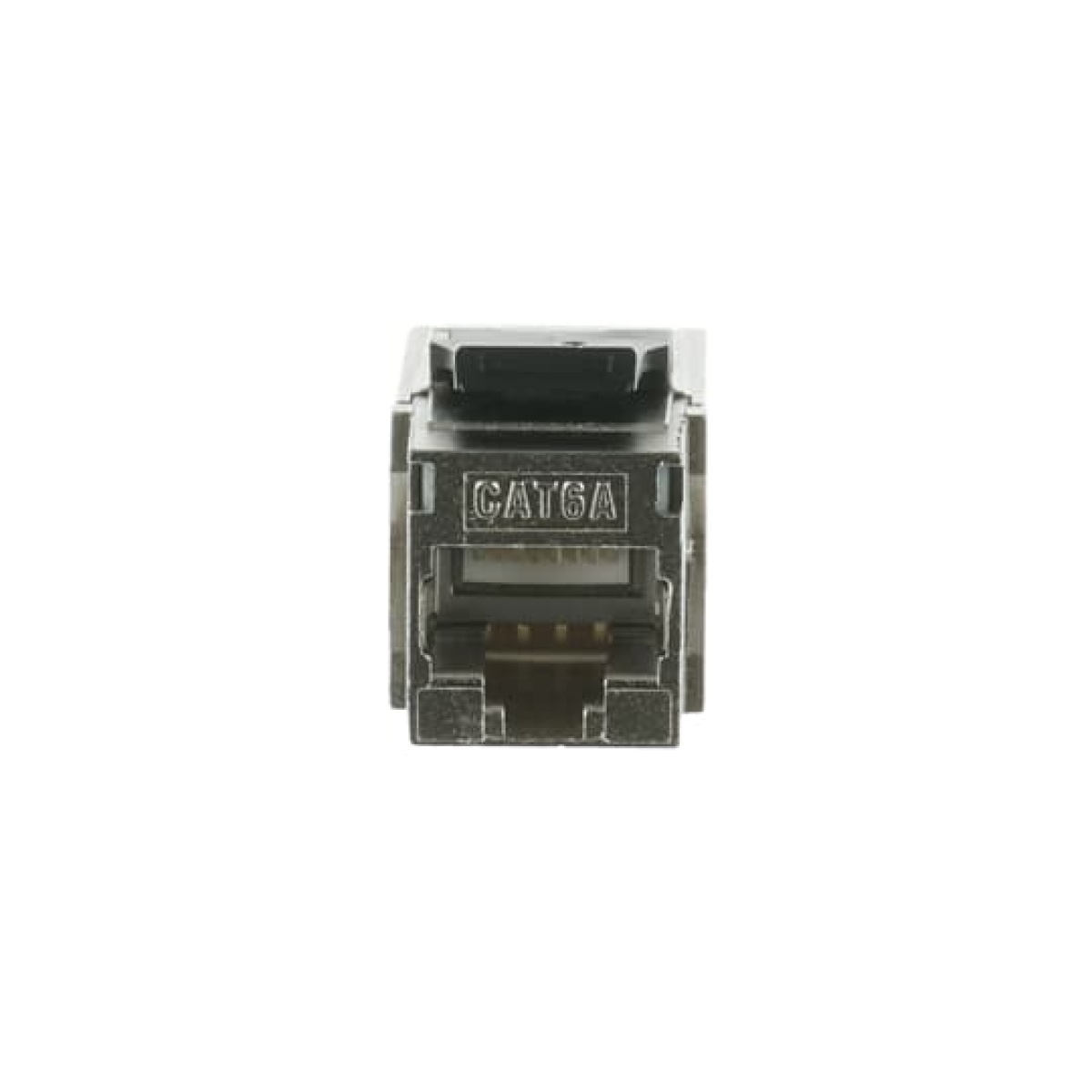 Flush Mounted Inserts Keystone Modular Jack 90 angled RJ45 88 Straight version silver