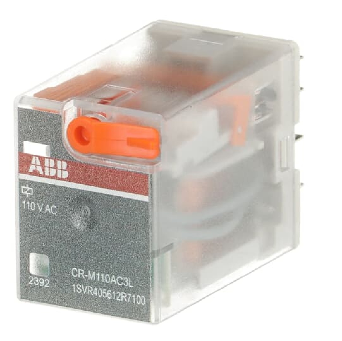 CR-M110AC3L Pluggable interface relay 3co, A1-A2110VAC, 250V10A, LED