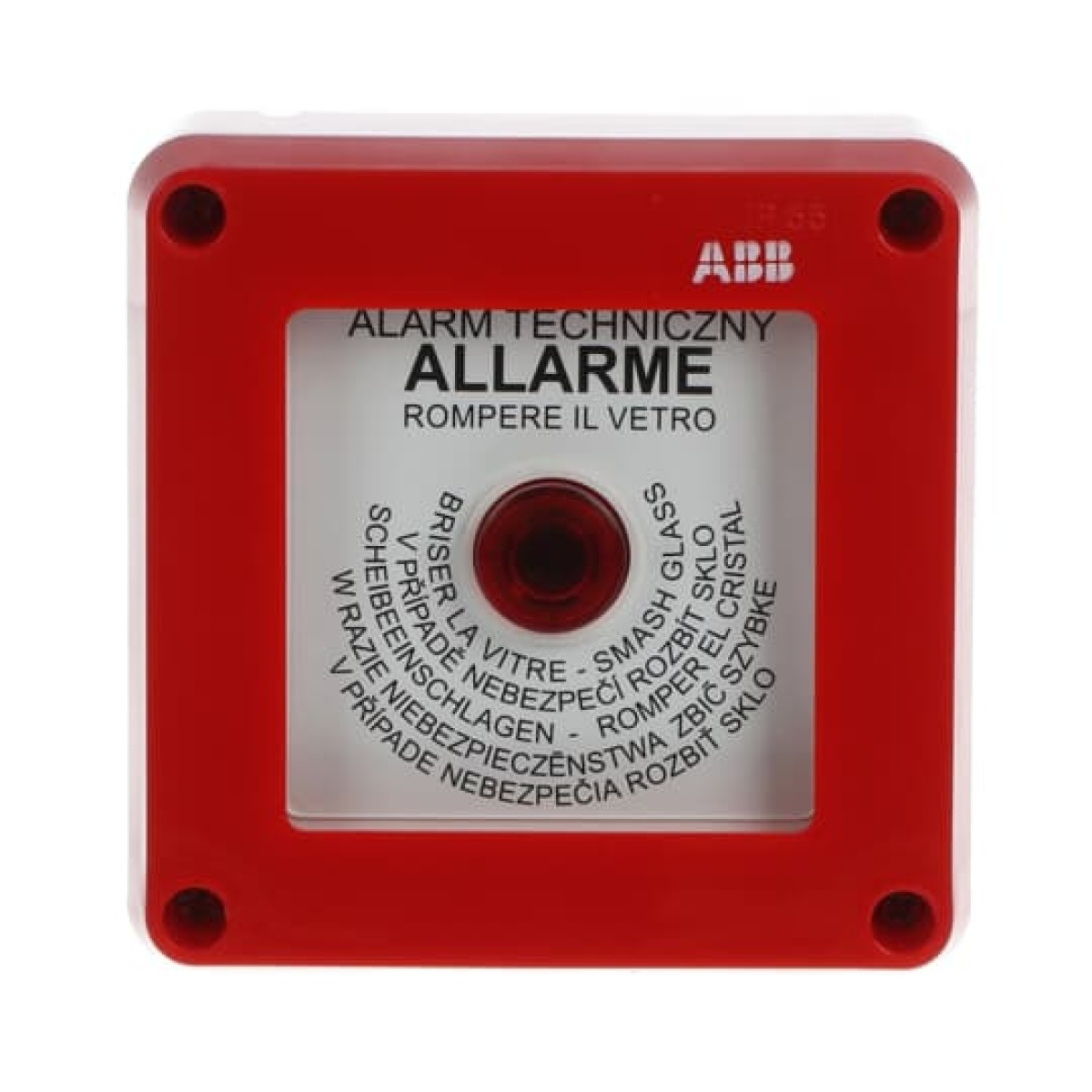 IP55 ENCL. FOR EMERG.-WALL M-REDBUTTON