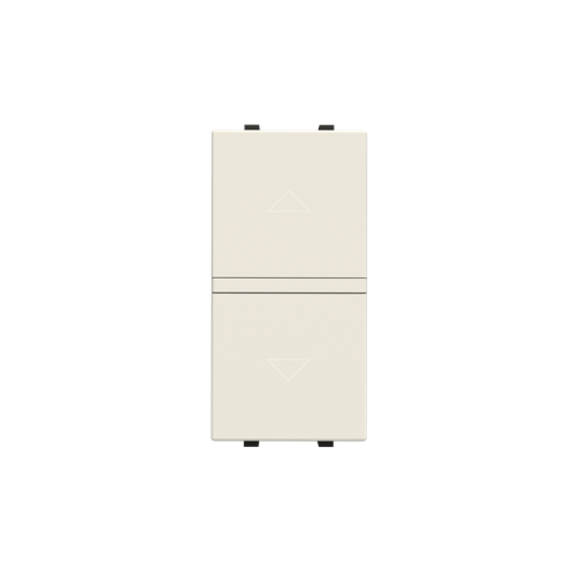 Blind control insertcover Rocker, 1-pole push button Off switch 1-pole 1P White - Zenit