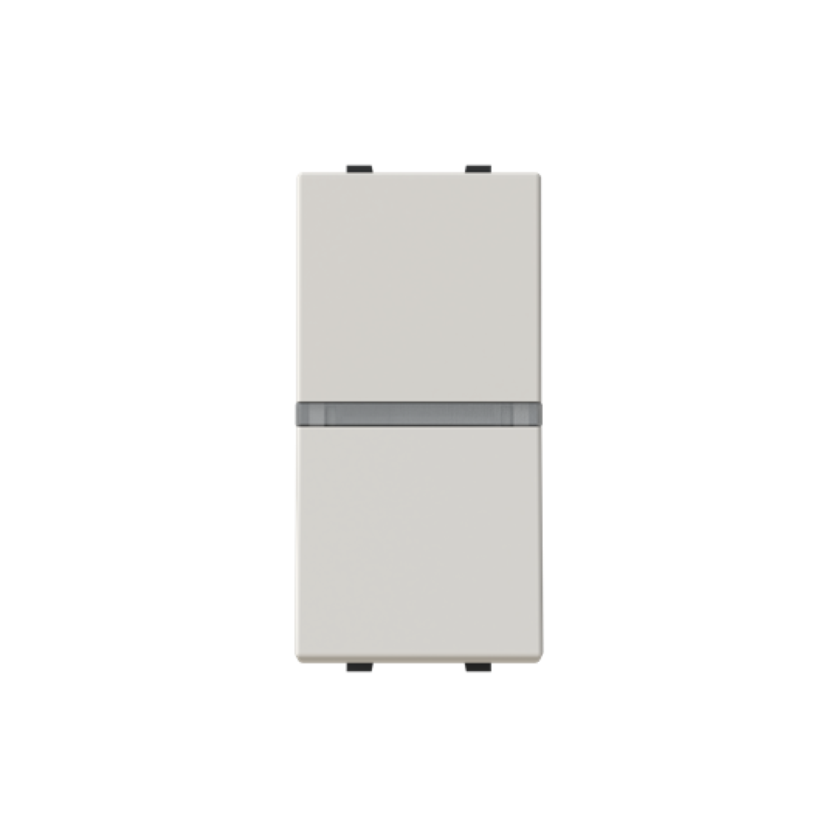 Insertcover Rockerbutton, Off switch 1-pole with LED exchangeable Dune - Zenit