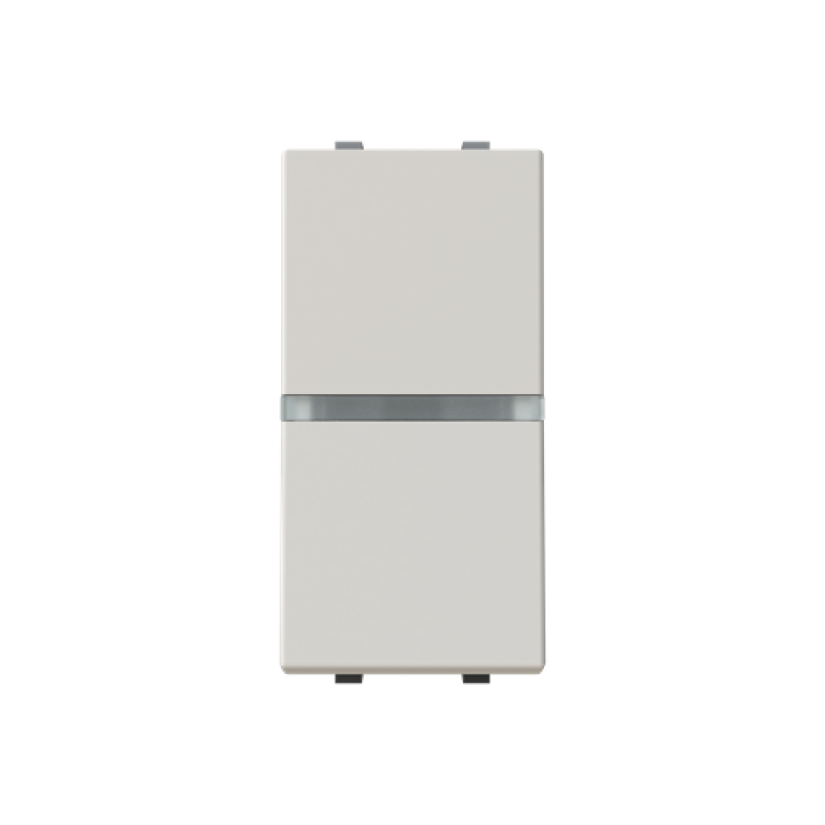 Insertcover Rockerbutton, Two-way switch with LED exchangeable Dune - Zenit