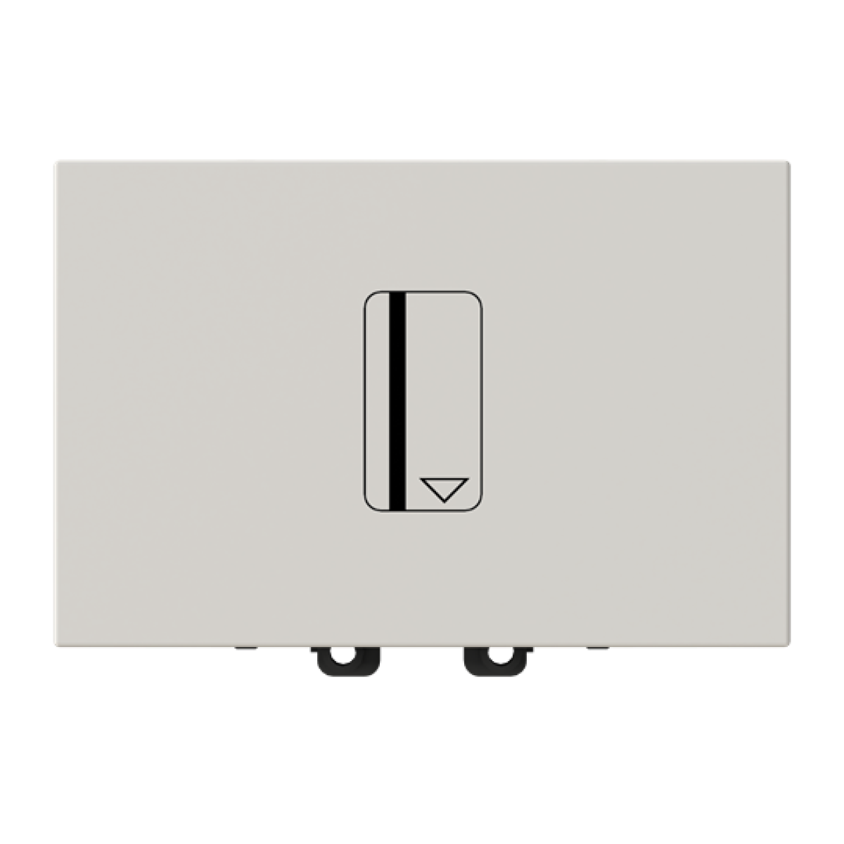 Card switch insertcover Hotel card, 2-pole switch with LED exchangeable Dune - Zenit