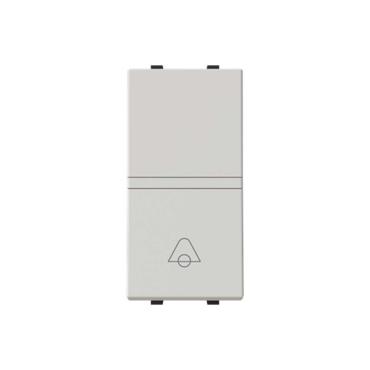 Insertcover Without imprint Push button, Single push button 1P 1NO 1CO Dune - Zenit