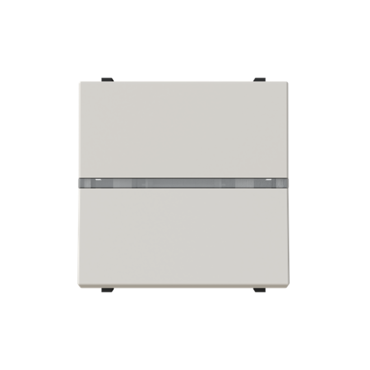 Insertcover Rockerbutton, Off switch 1-pole with LED exchangeable Dune - Zenit