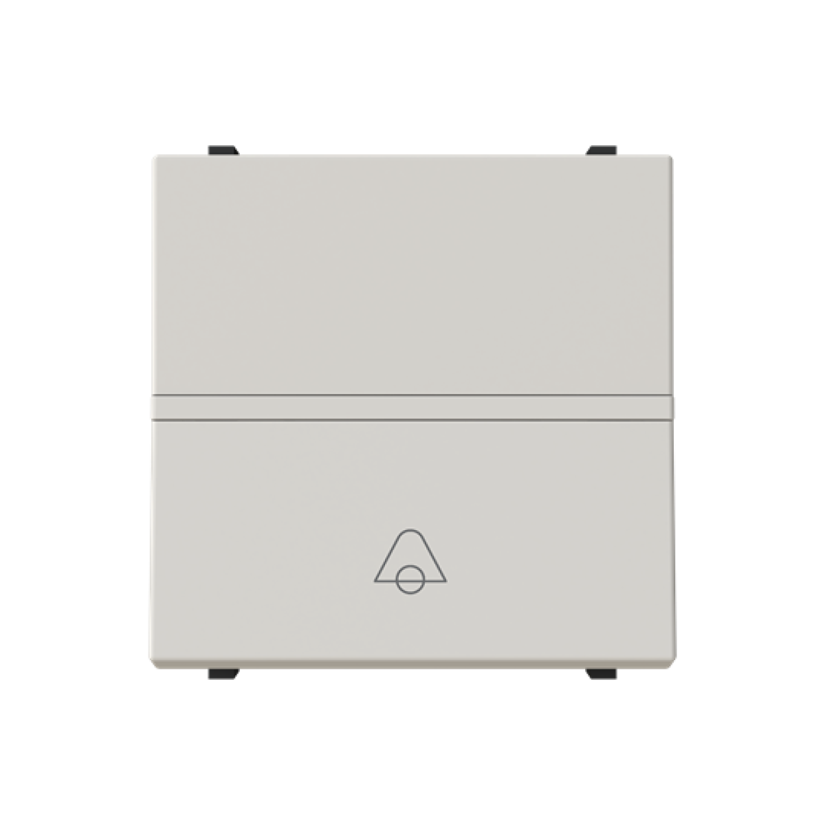 Insertcover Symbol "bell" Push button, Single push button 1P 1NO 1CO Dune - Zenit