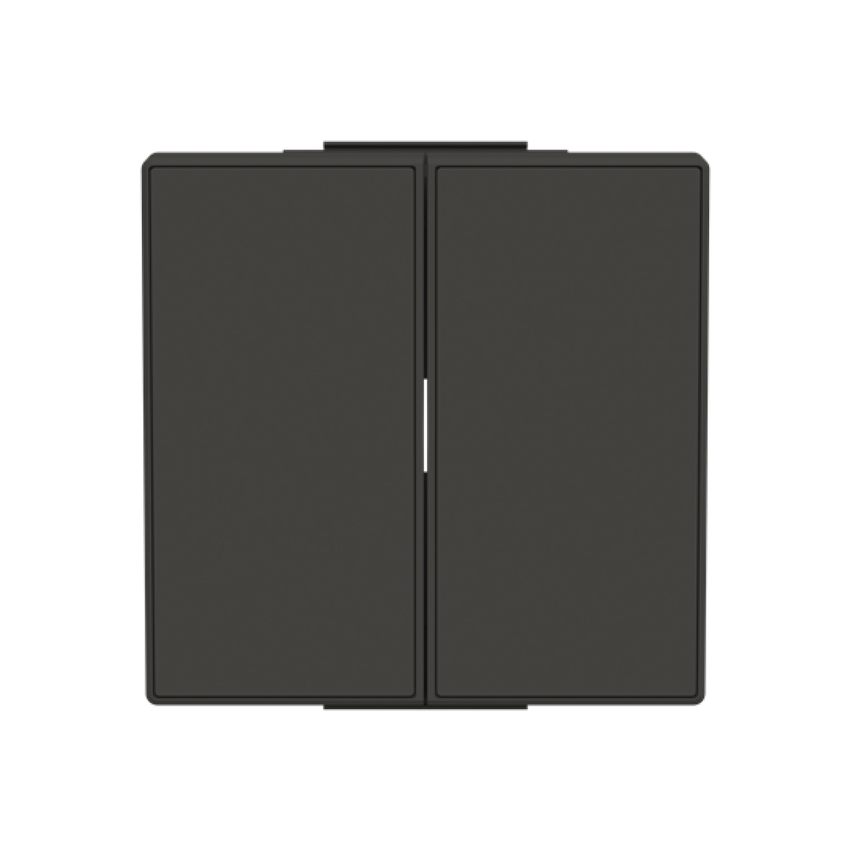 Rocker None for Switchpush button Two-part rocker Black - Sky Niessen