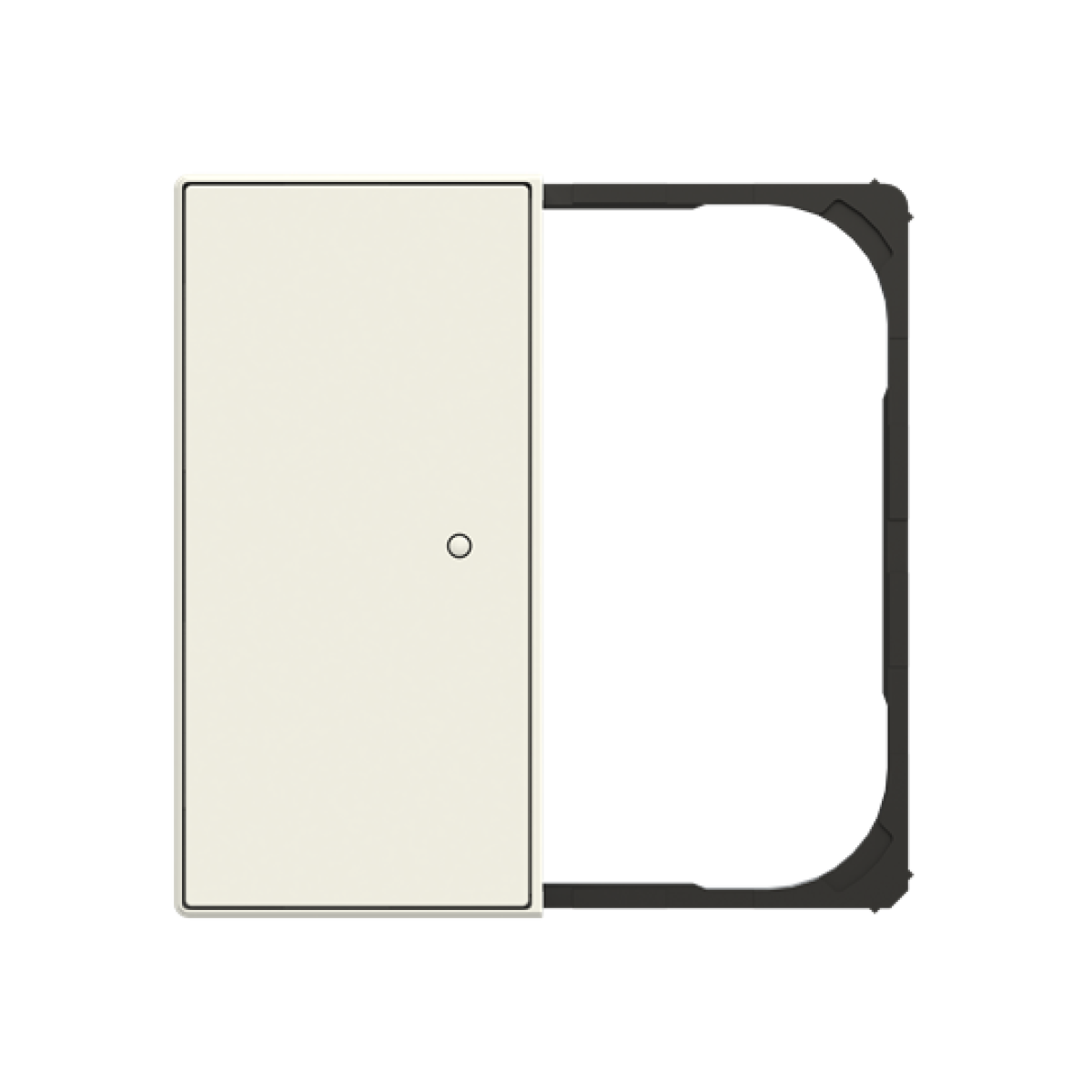 Cover plate None for Switchpush button Two-part button White - Sky Niessen