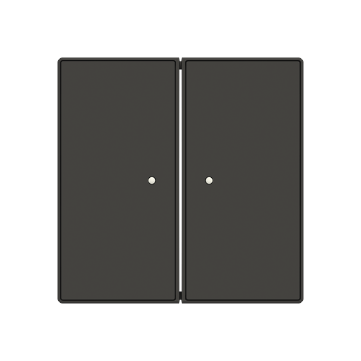 Cover plate Various symbols for Switchpush button Two-part button Black - Sky Niessen