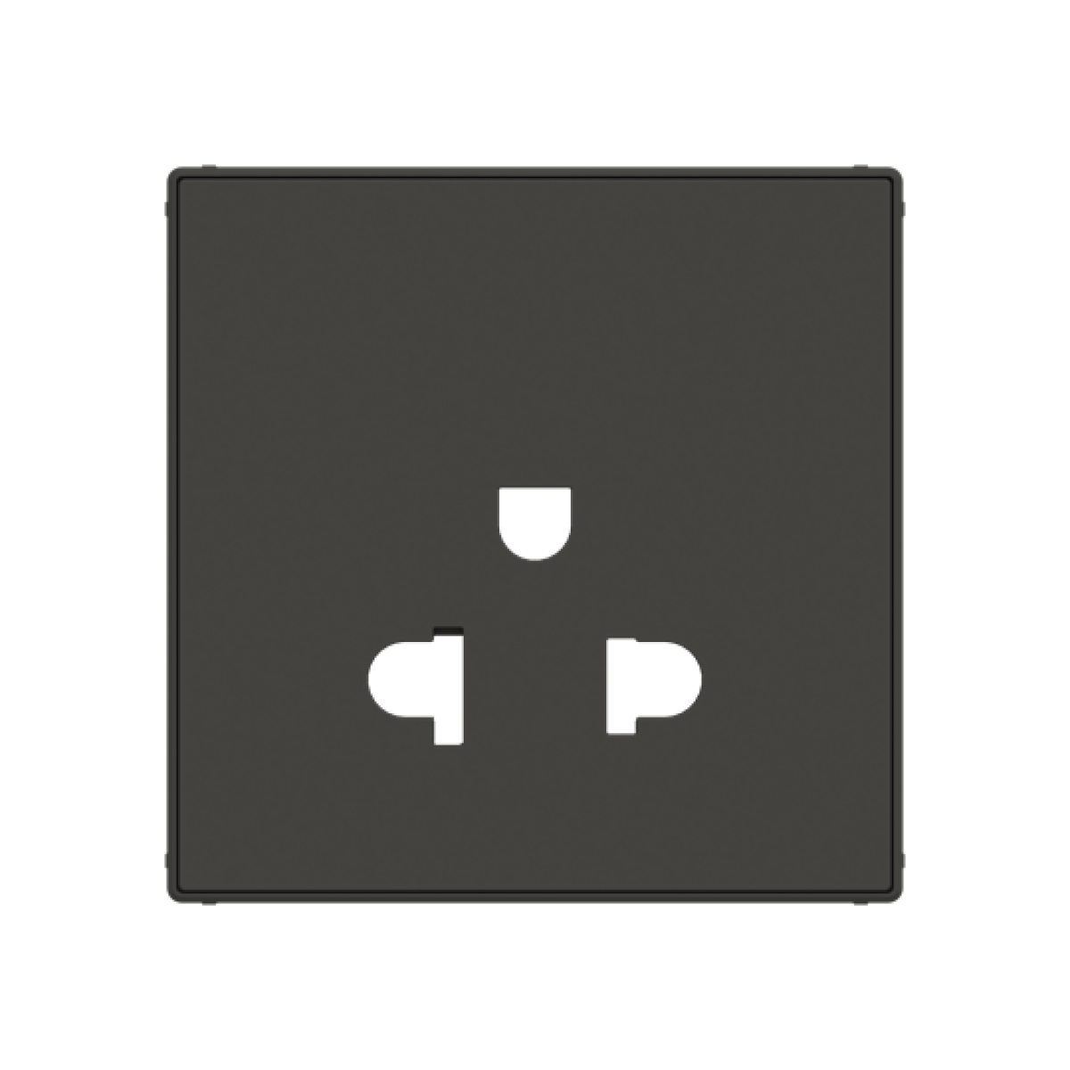 Cover socket outlet None Black - Sky Niessen