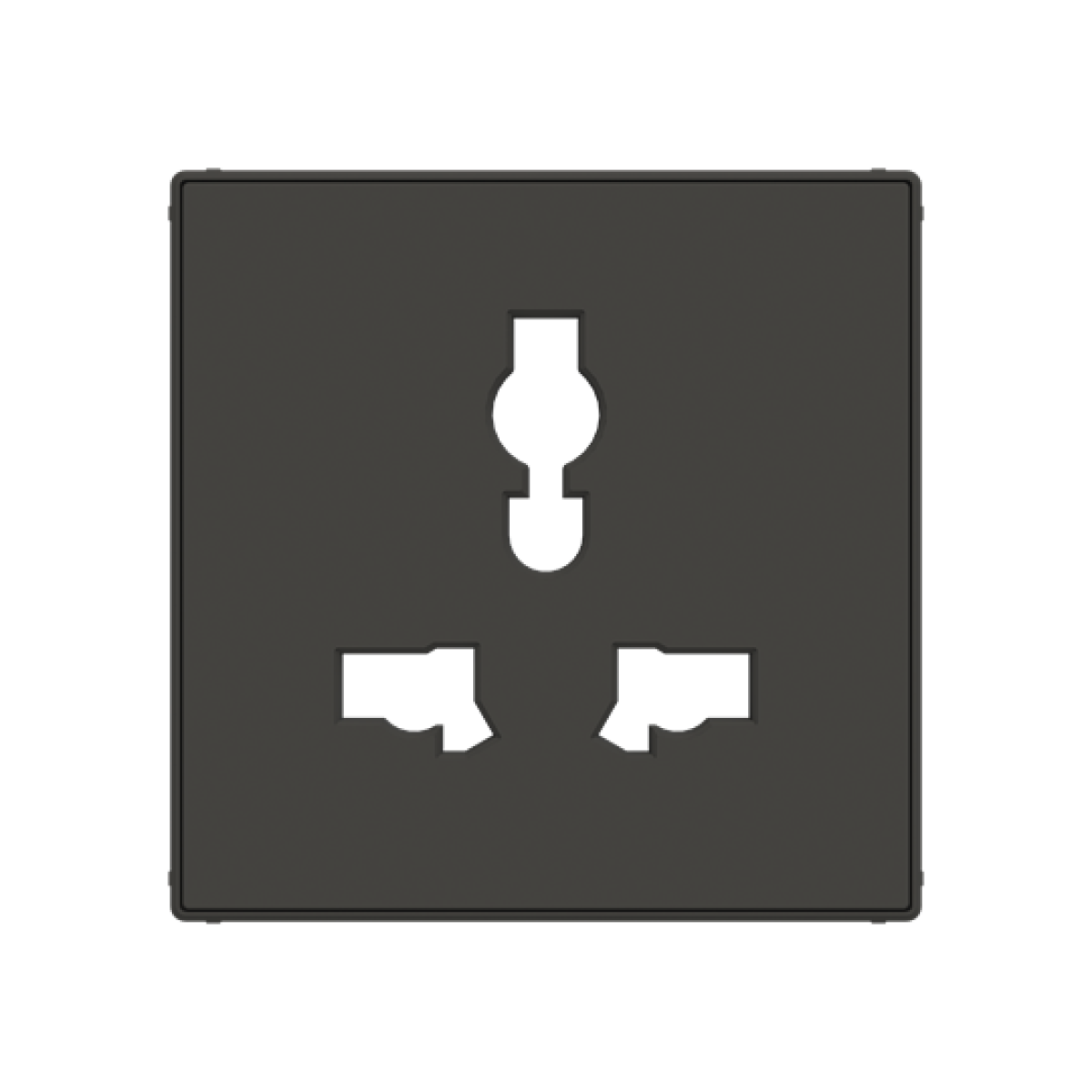 Cover socket outlet None Black - Sky Niessen