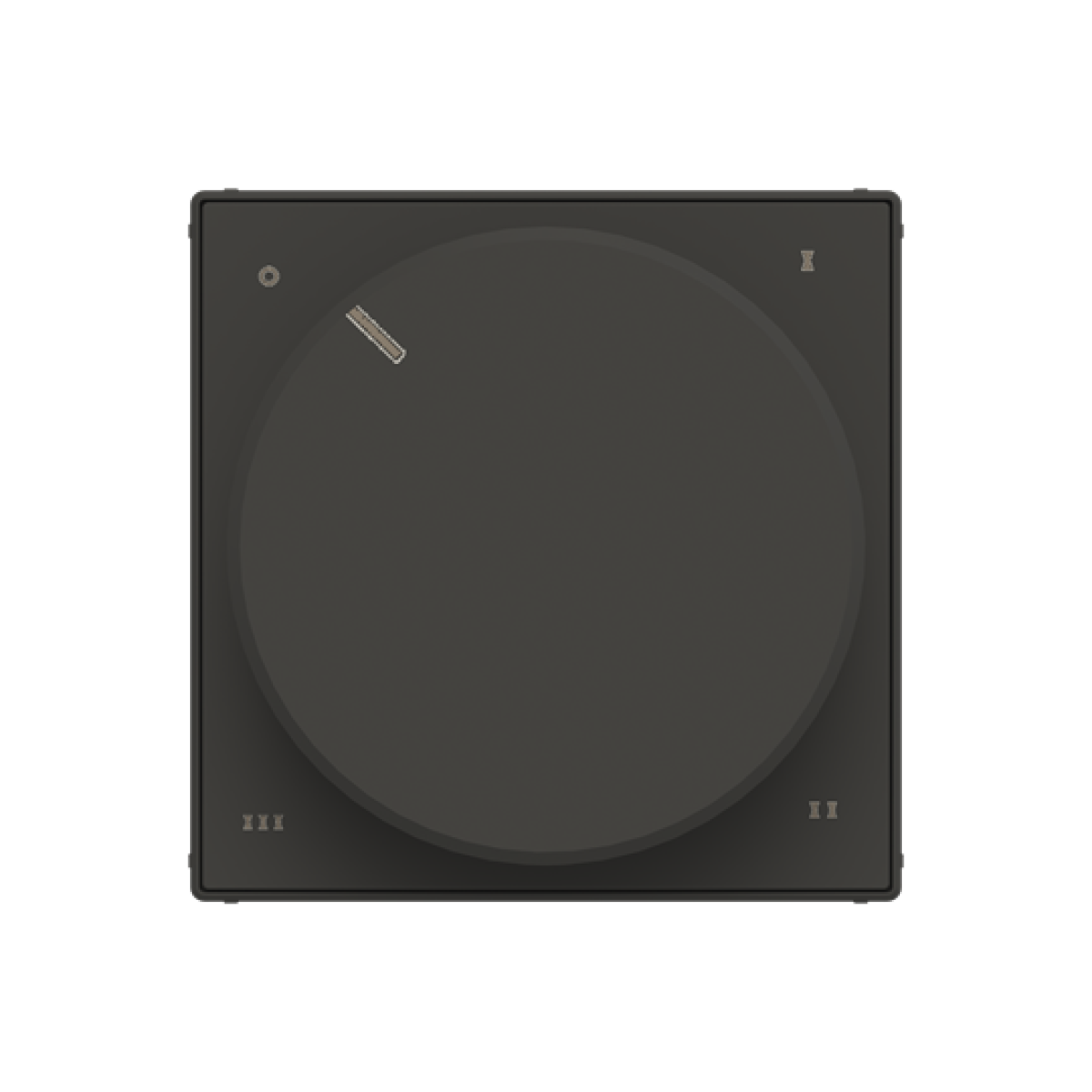 Cover plate for Level switch, Turn button Black - Sky Niessen