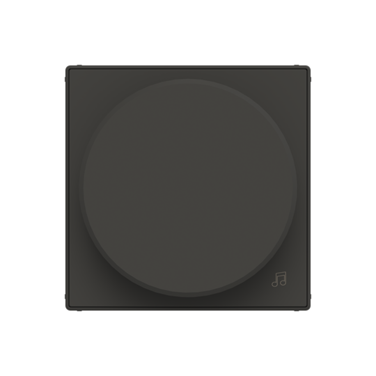 Cover plate for Loudness control Turn button Black - Sky Niessen