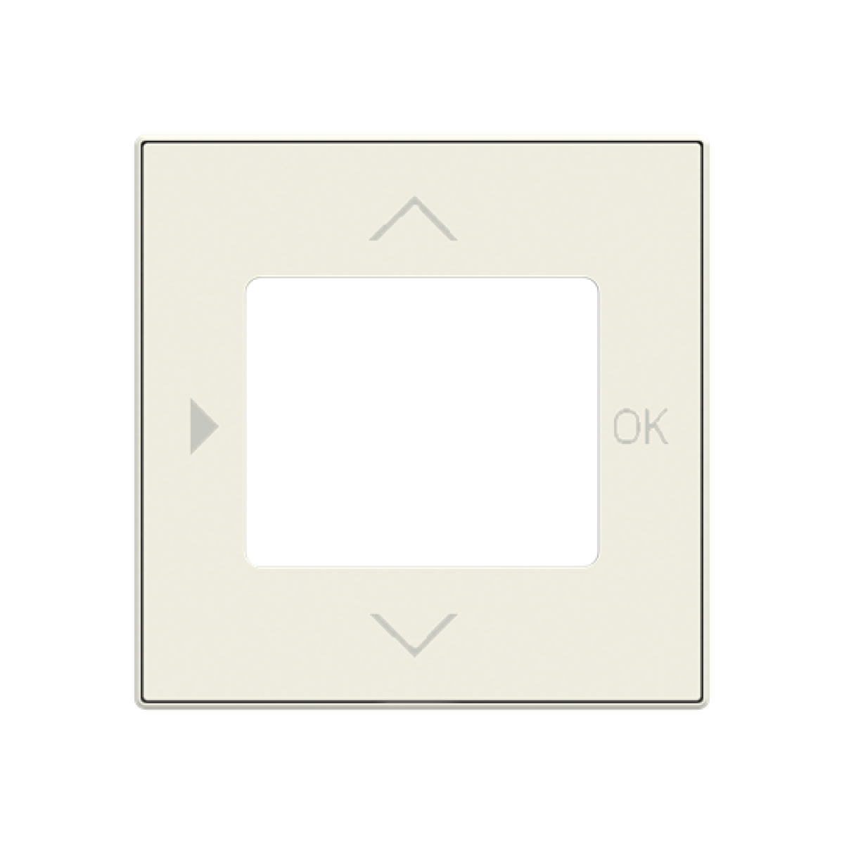 Cover plate Symbol "arrows" for Timer Central cover plate White - Sky Niessen