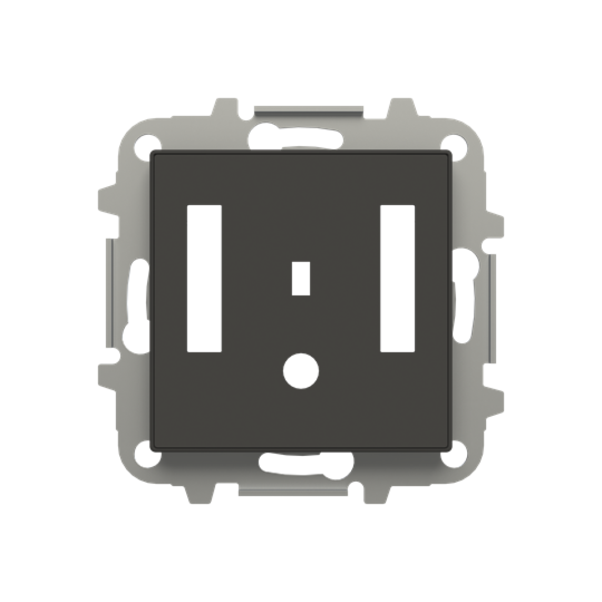Cover plate Loudness control Central cover plate Black - Sky Niessen