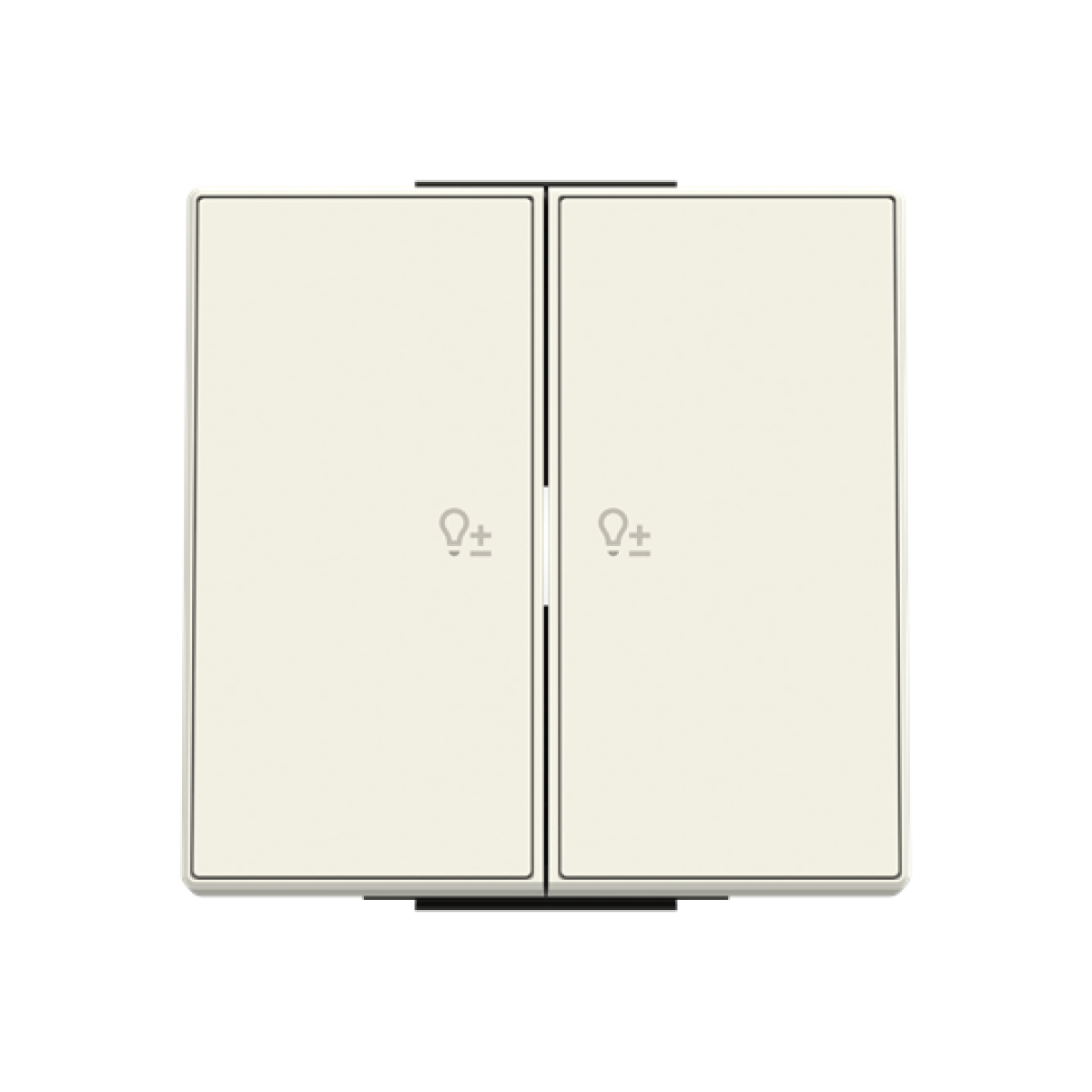 Rocker Symbol "light" for Dimmer Two-part button White - Sky Niessen