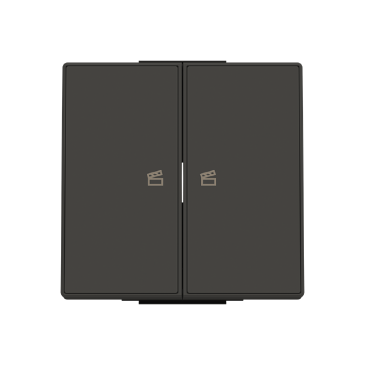 Rocker for Switchpush button Two-part button Black - Sky Niessen