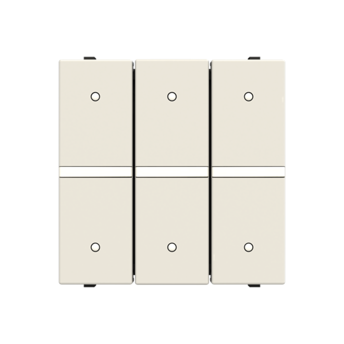 Insertcover Without imprint Microswitch 1 rocker White - Zenit