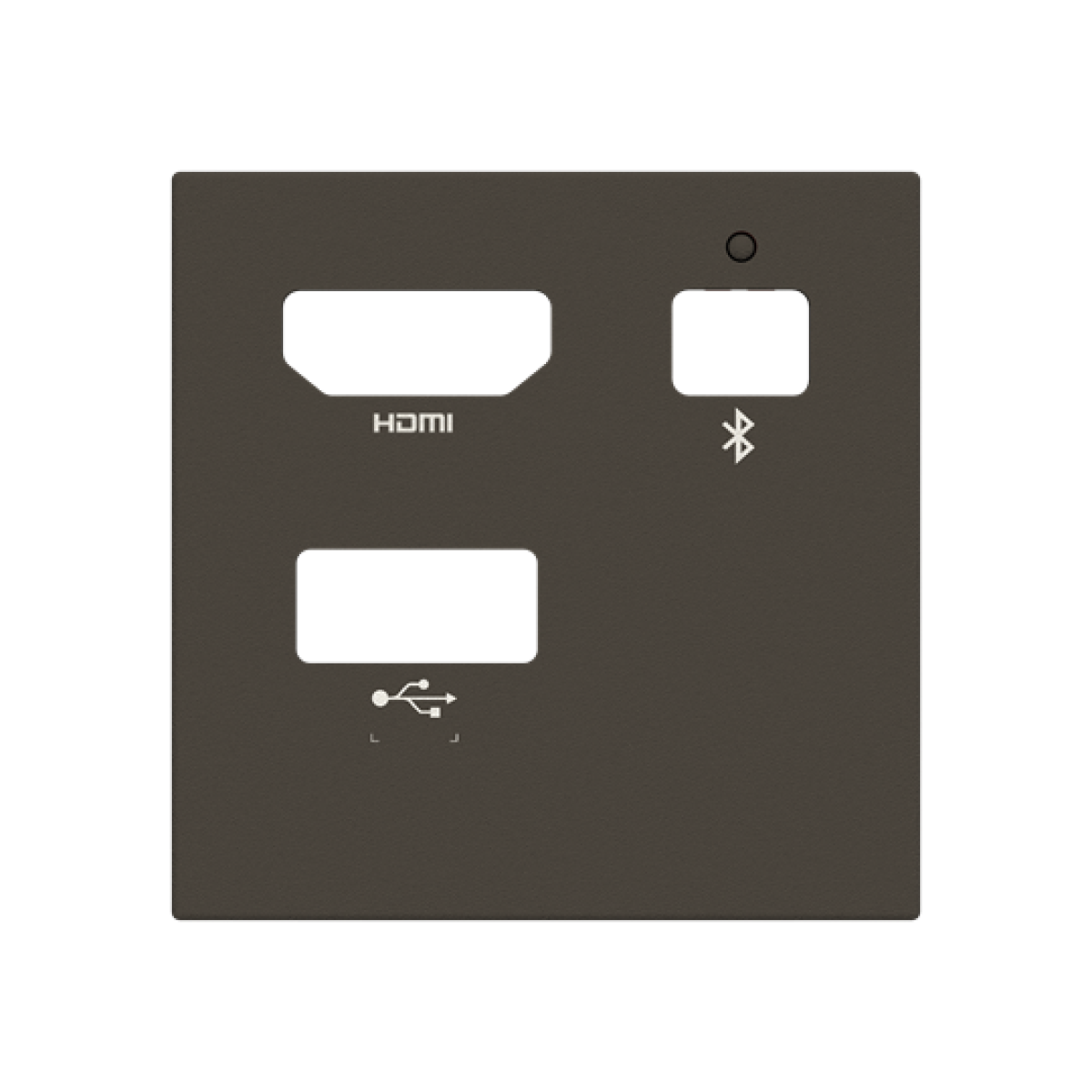 Cover plate Usb Central cover plate Anthracite - Zenit