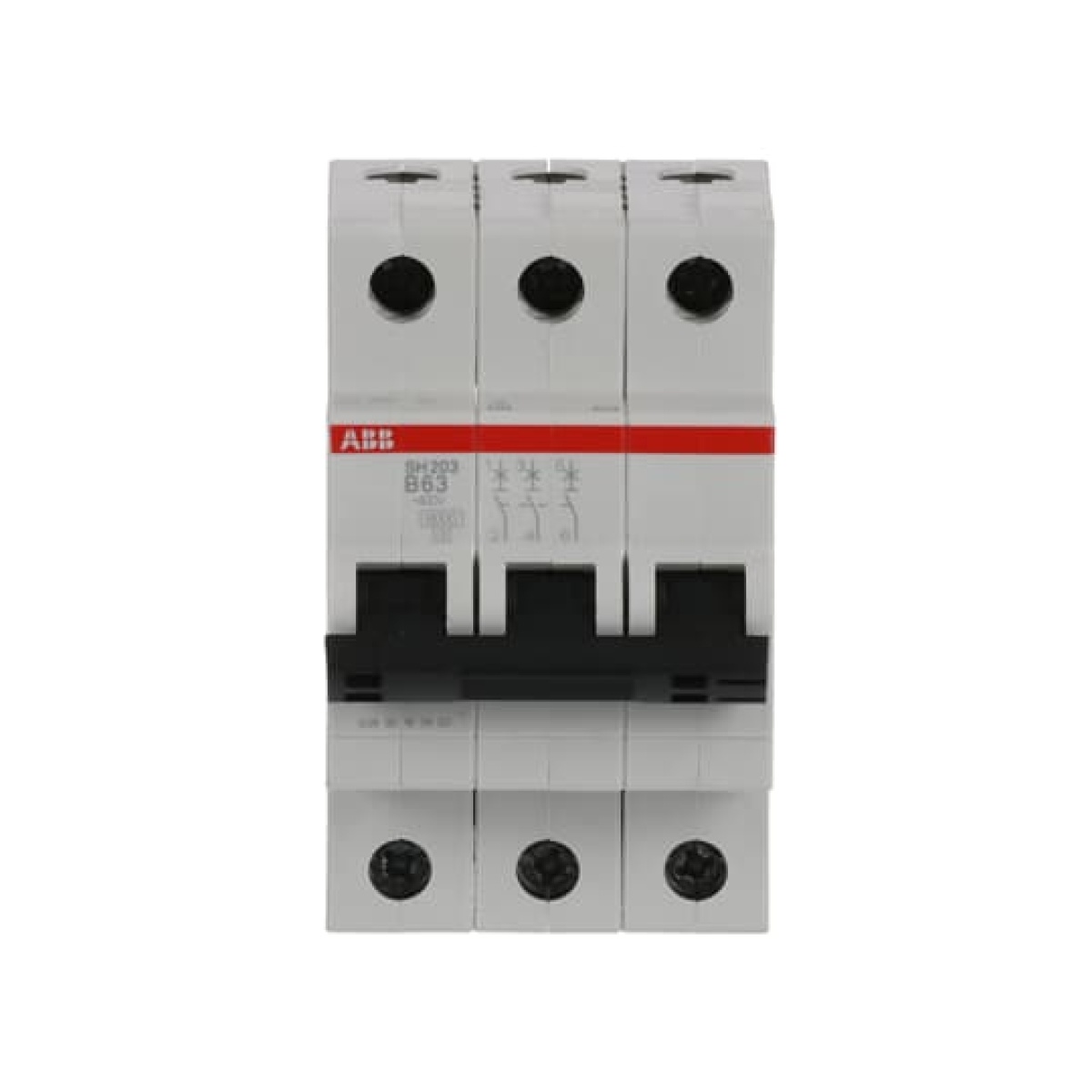 Miniature Circuit Breaker - SH200 - 3P - 63 A - B - AC 6 kA