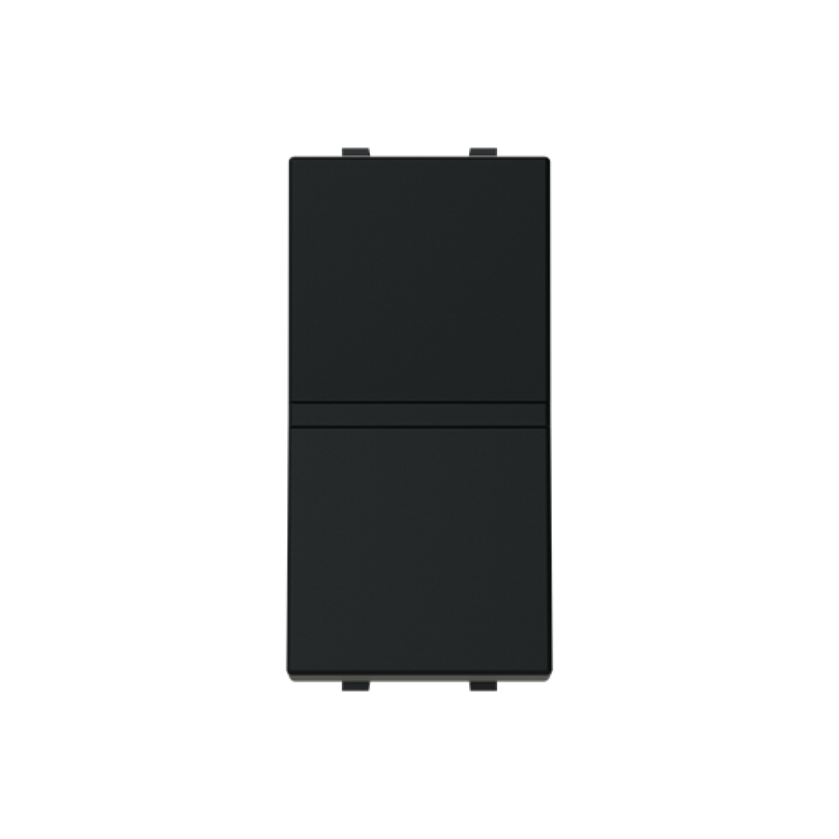 Insertcover Rockerbutton, Off switch 1-pole with LED exchangeable Black - Zenit