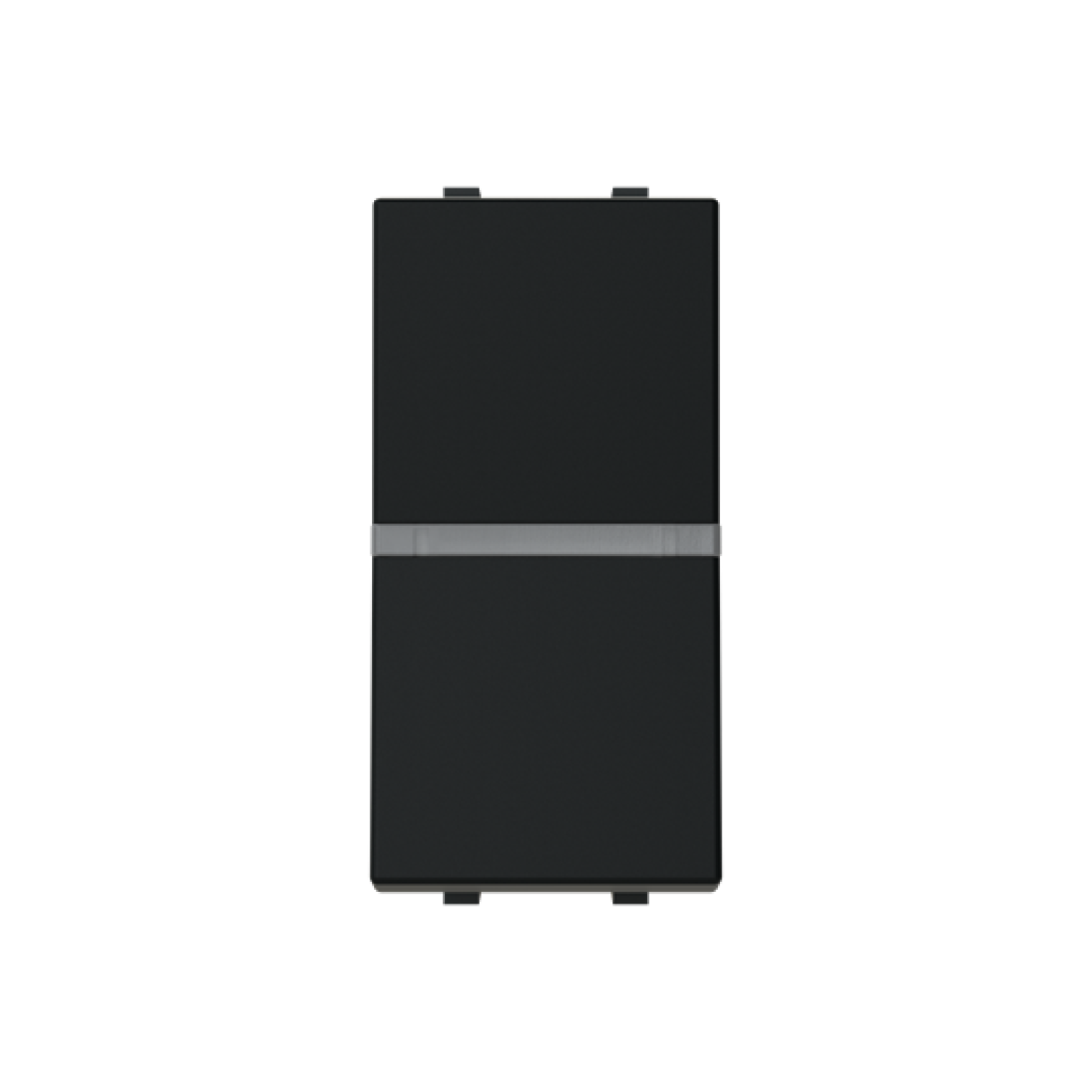 Insertcover Rockerbutton, Off switch 1-pole with LED exchangeable Black - Zenit