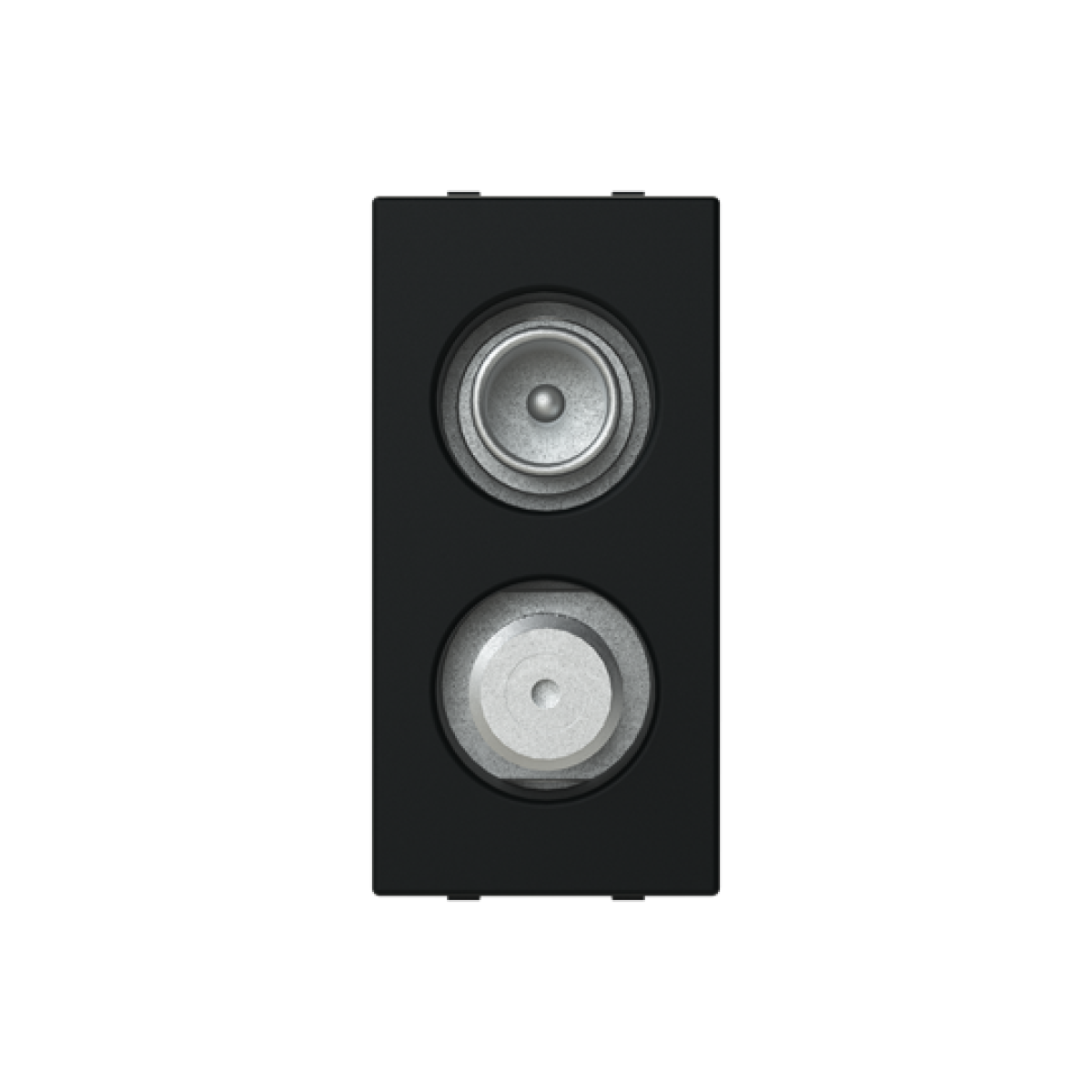 Insertcover Sat 2 gang Black - Zenit