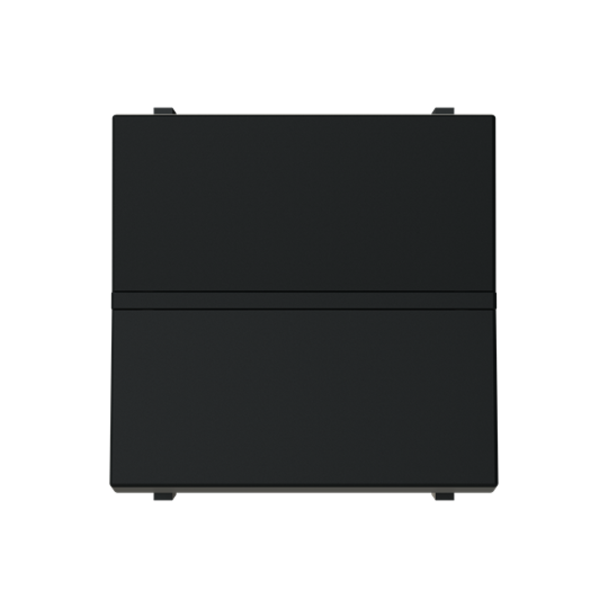 Insertcover Rockerbutton, Off switch 1-pole with LED exchangeable Black - Zenit