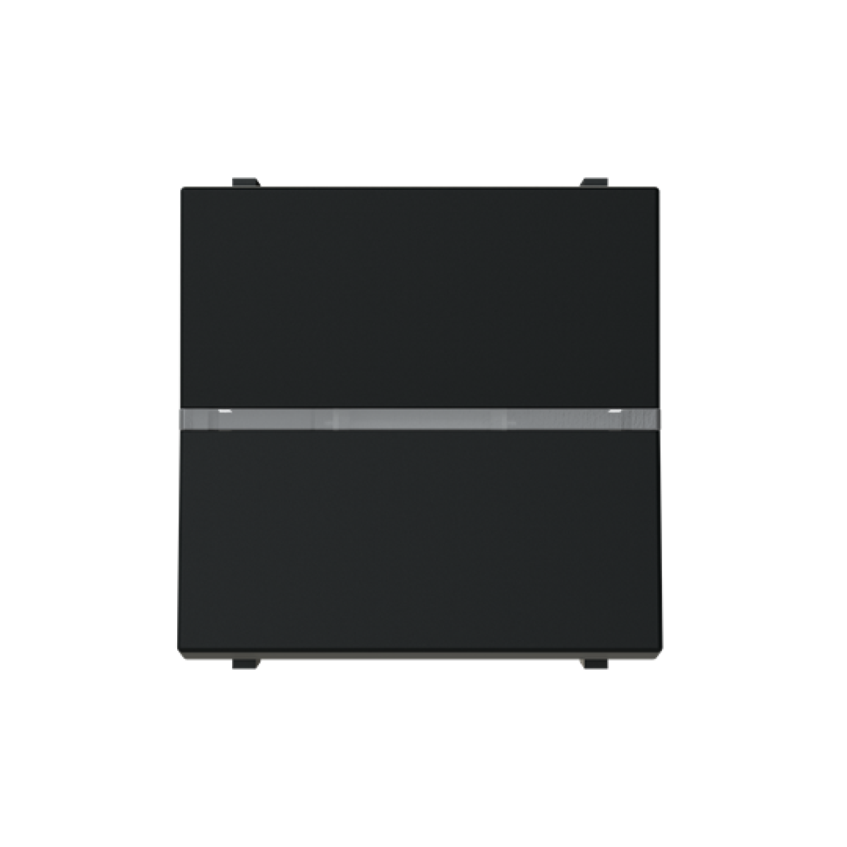 Insertcover Rockerbutton, Off switch 1-pole with LED exchangeable Black - Zenit