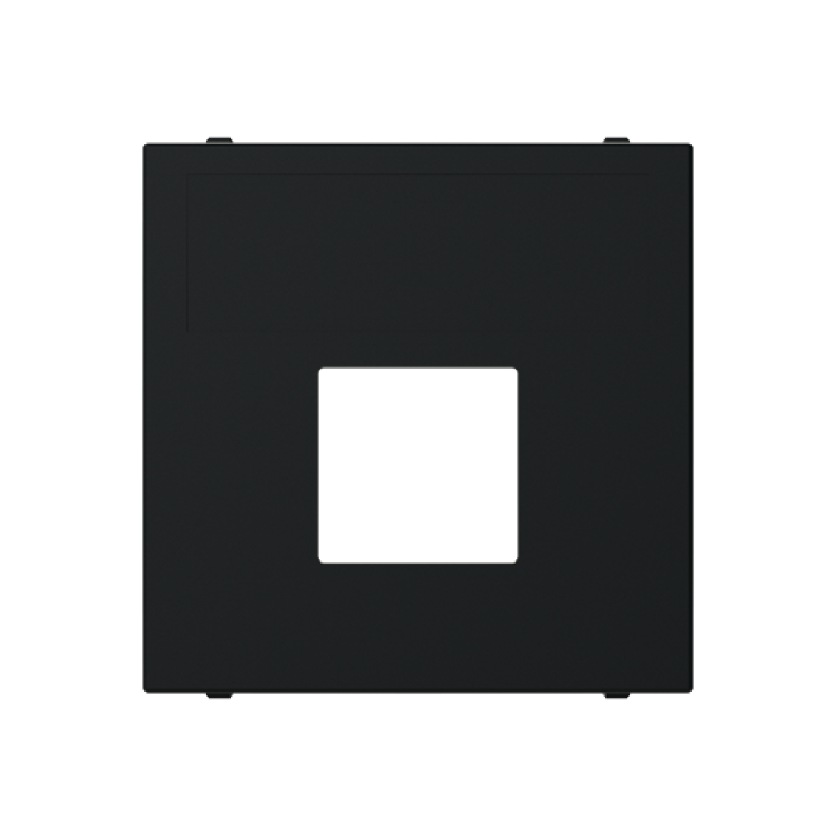 Cover For data connection housing 1 gang Black - Zenit