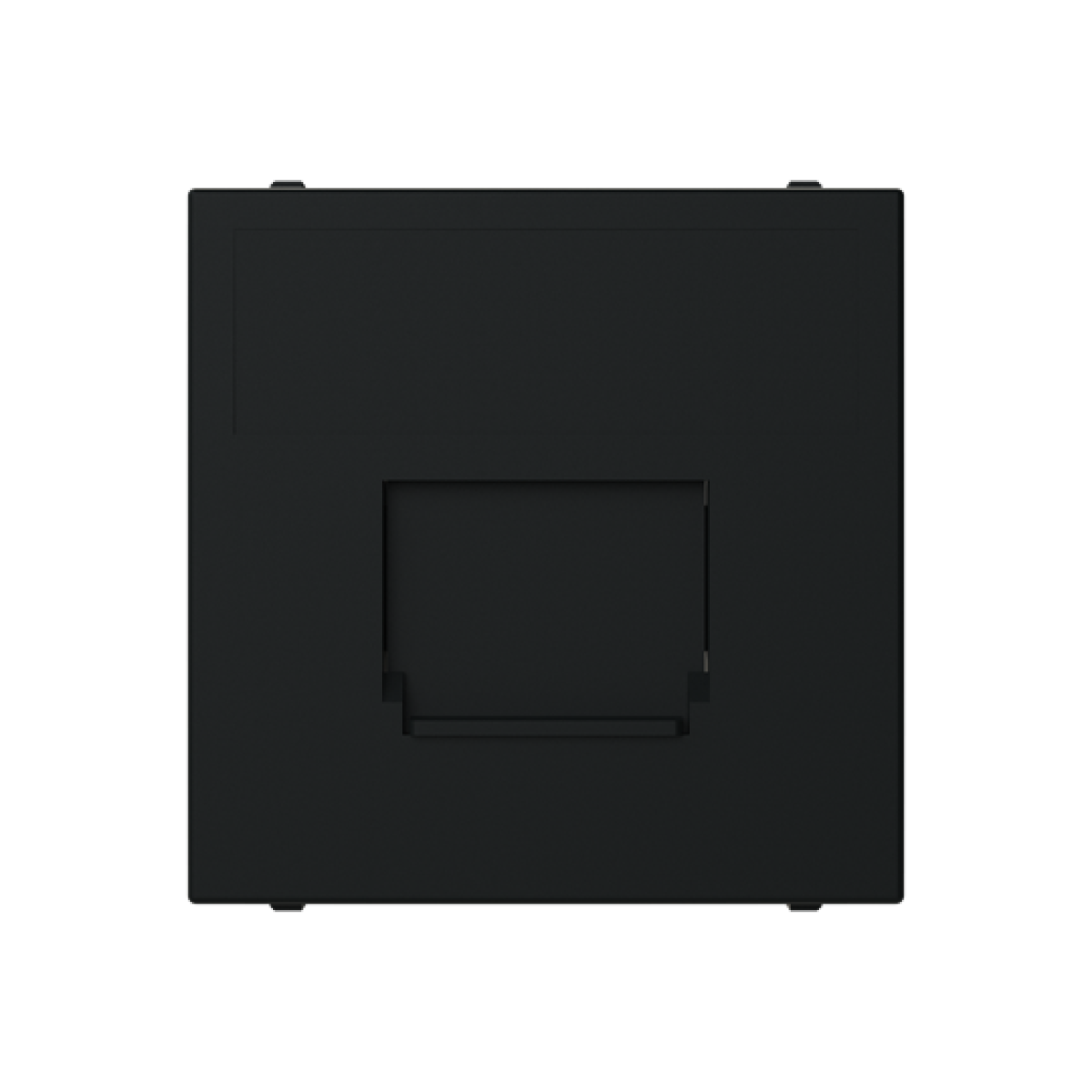 Cover For data connection housing 1 gang Black - Zenit