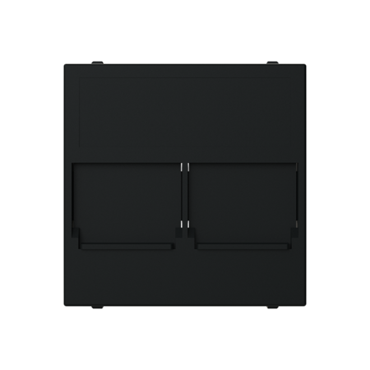 Cover For data connection housing 2 gang Black - Zenit