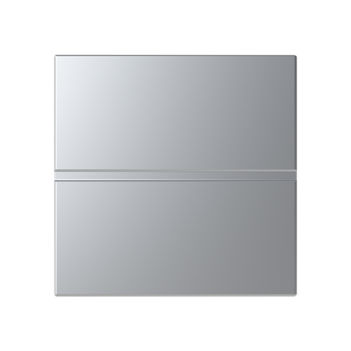 Rocker Switchpush button with None Silver - Zenit