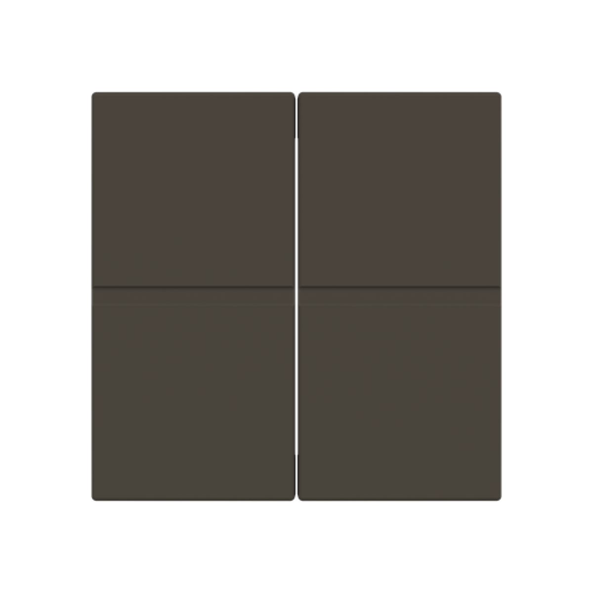 Rocker Switchpush button with None Anthracite - Zenit