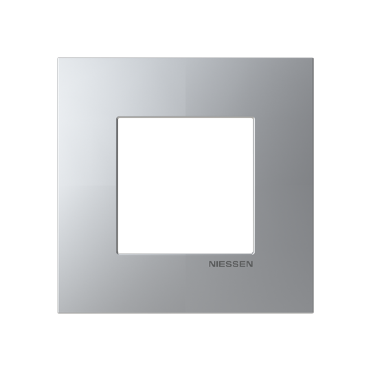 Frame 1-gang Silver - Zenit