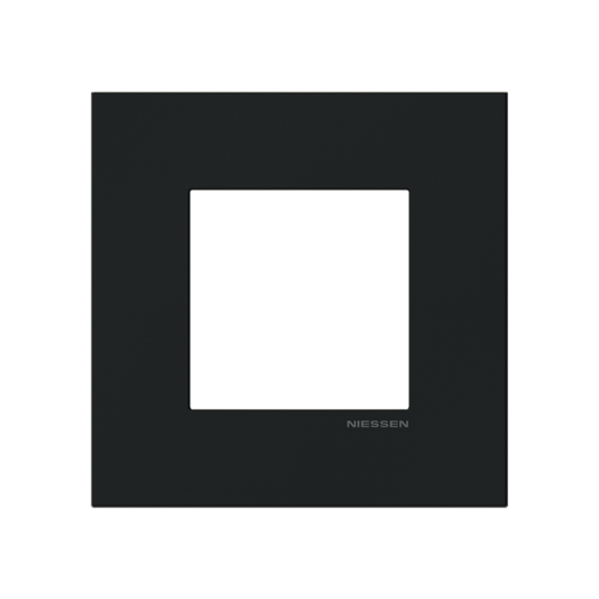 Frame 1-gang Black - Zenit