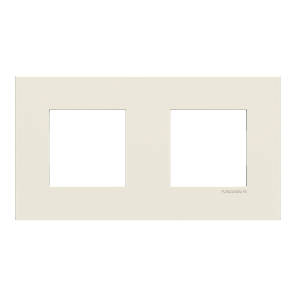 Frame 2-gang White - Zenit