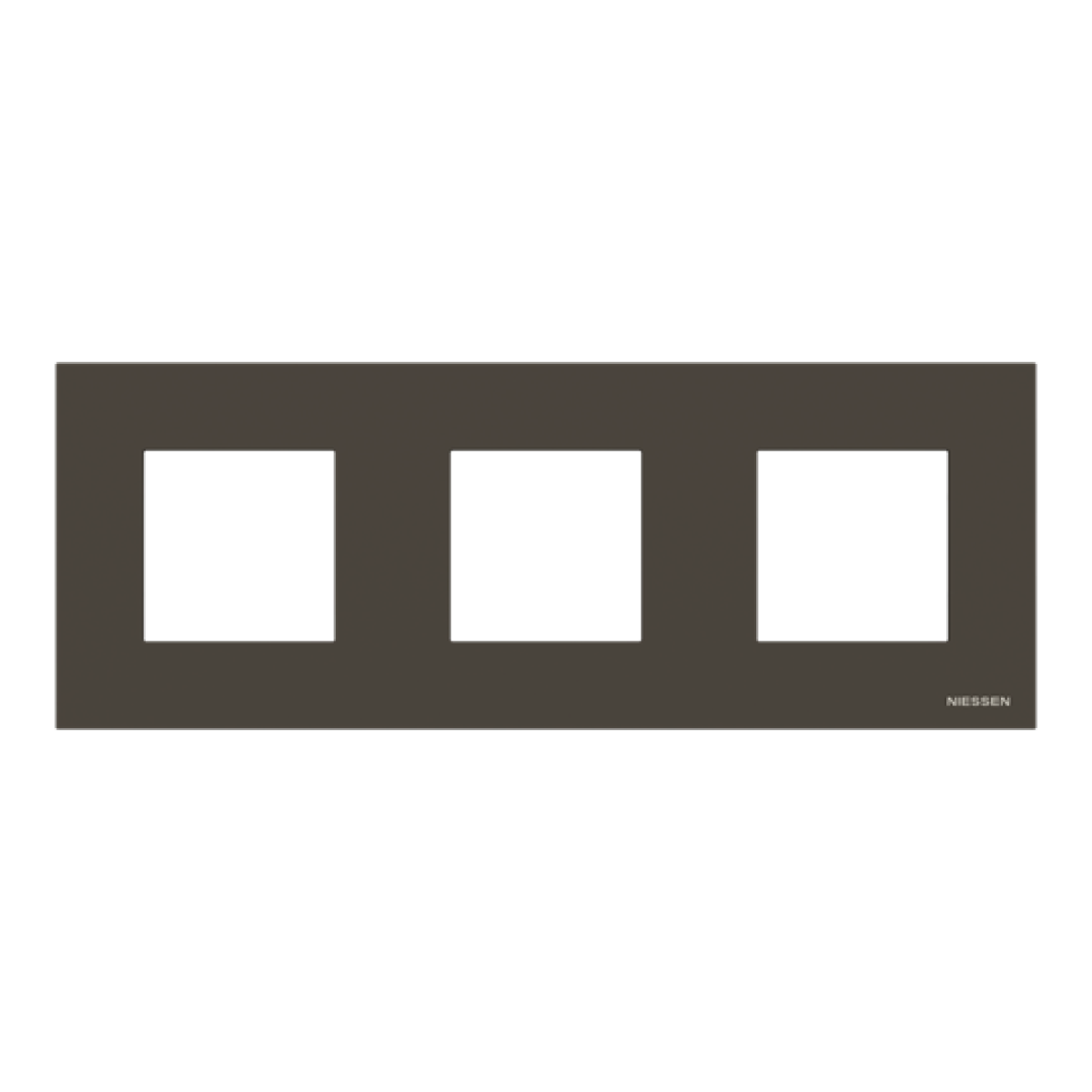 Frame 3-gang Anthracite - Zenit