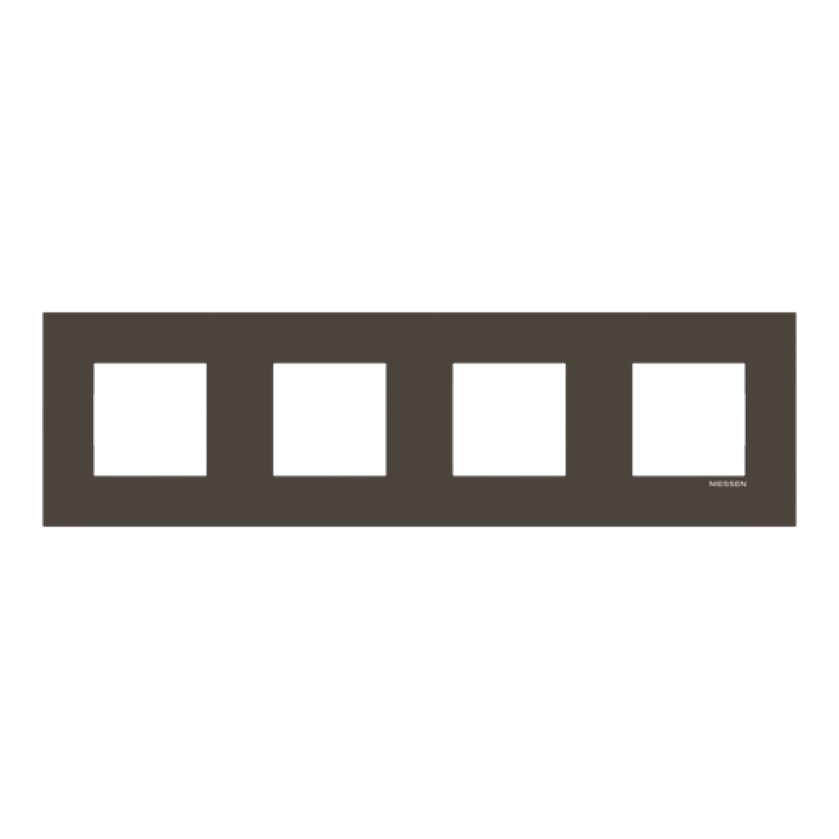 Frame 4-gang Anthracite - Zenit