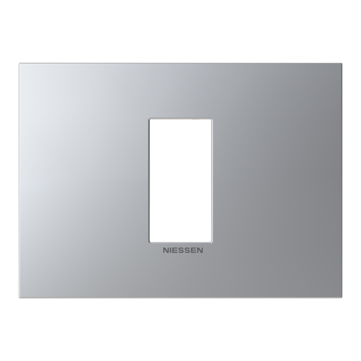 Frame 1-gang Silver - Zenit