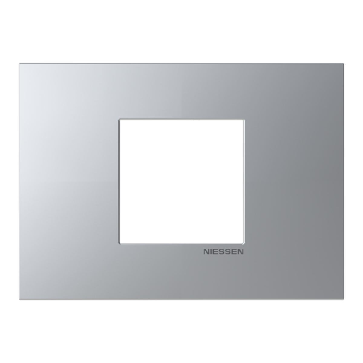 Frame 1-gang Silver - Zenit