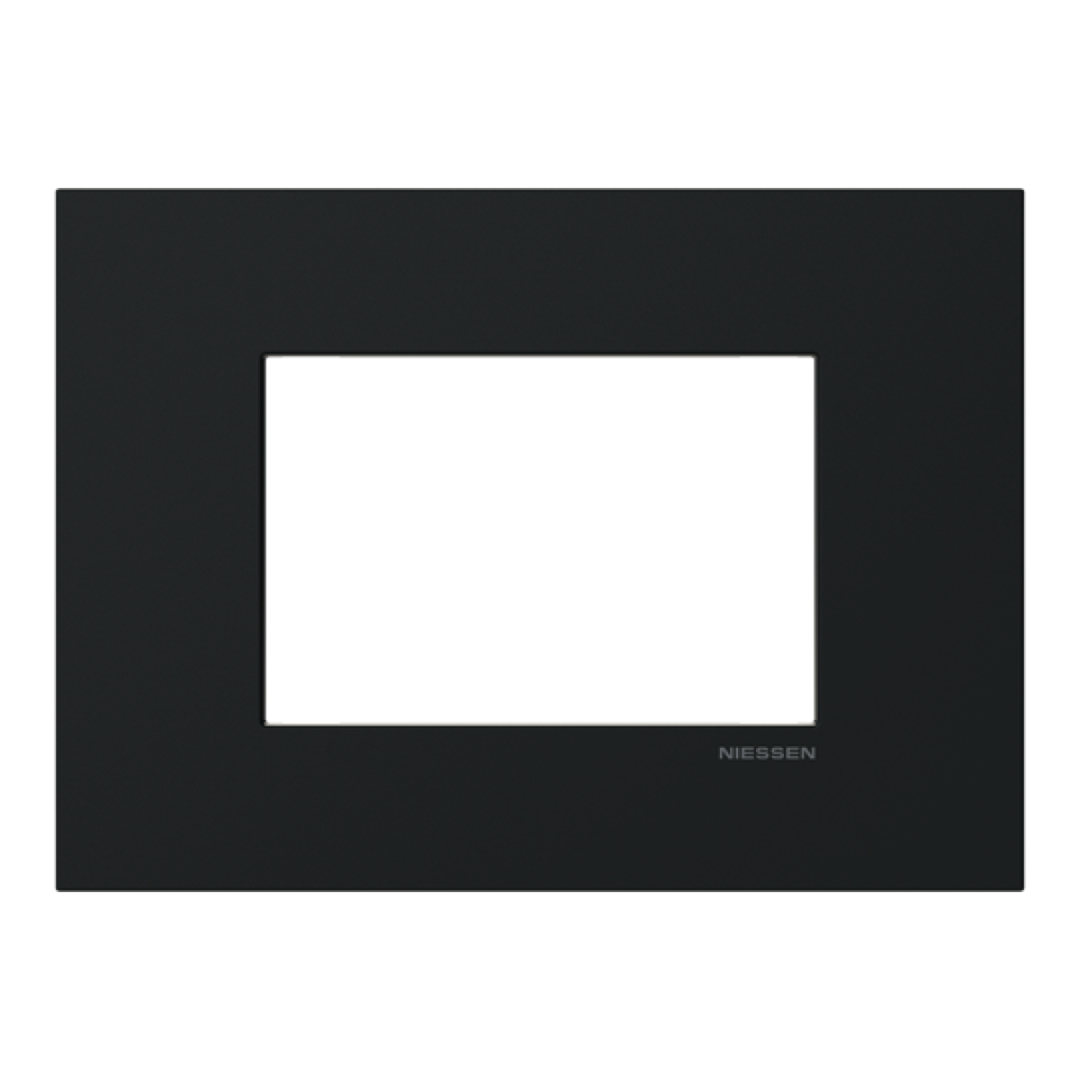 Frame 1-gang Black - Zenit